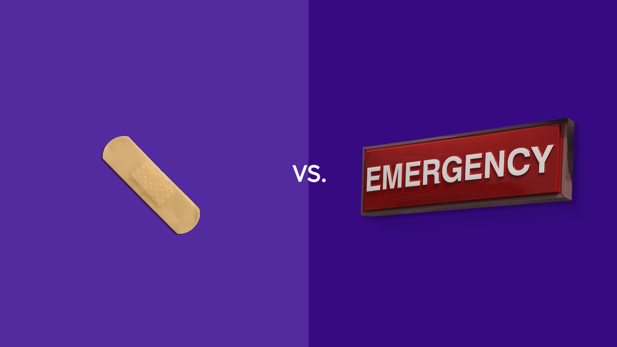Îngrijire urgentă vs. vizite la camera de urgență: Care este diferența?
